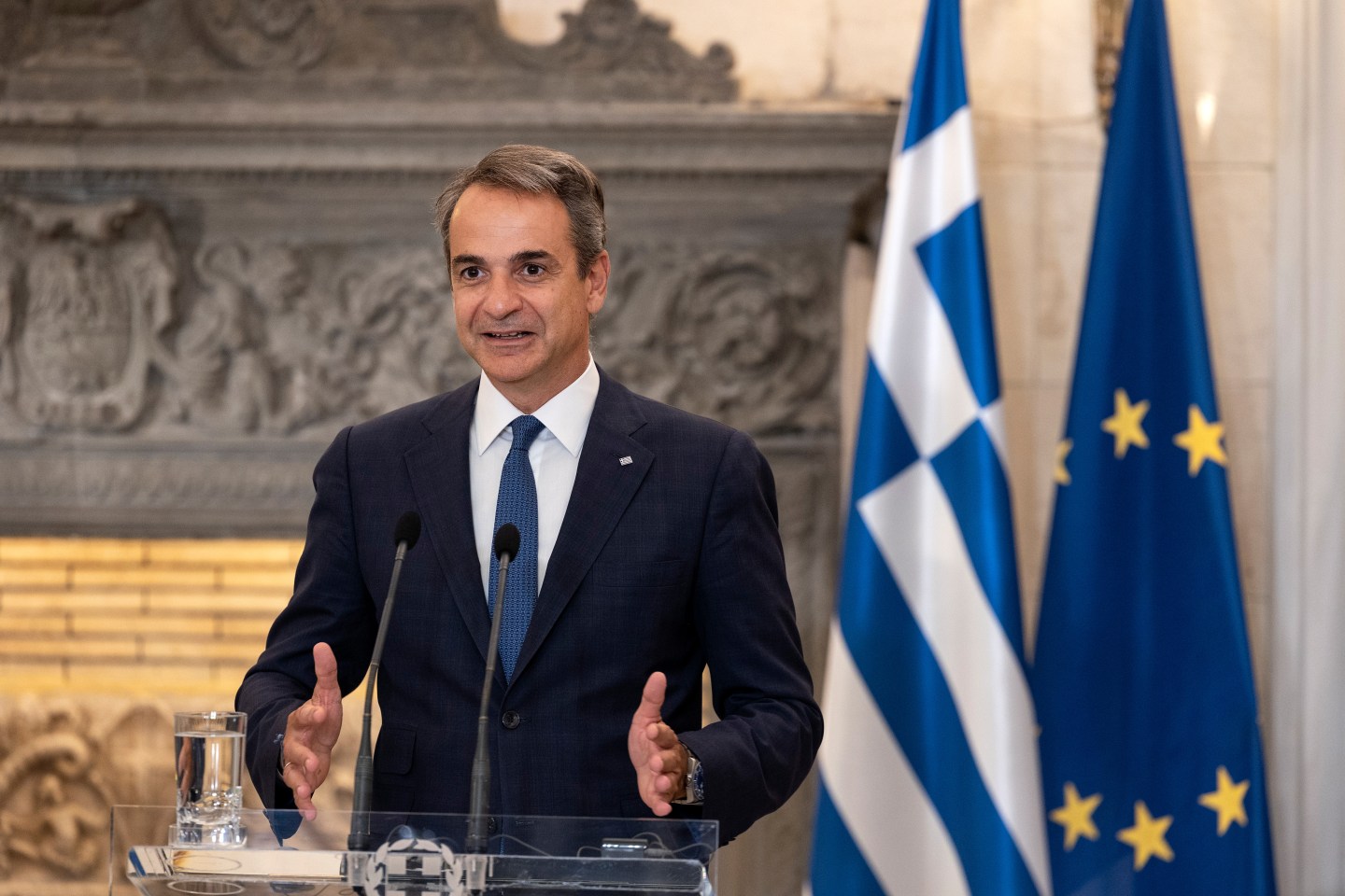 Kyriakos Mitsotakis, Greece PM.