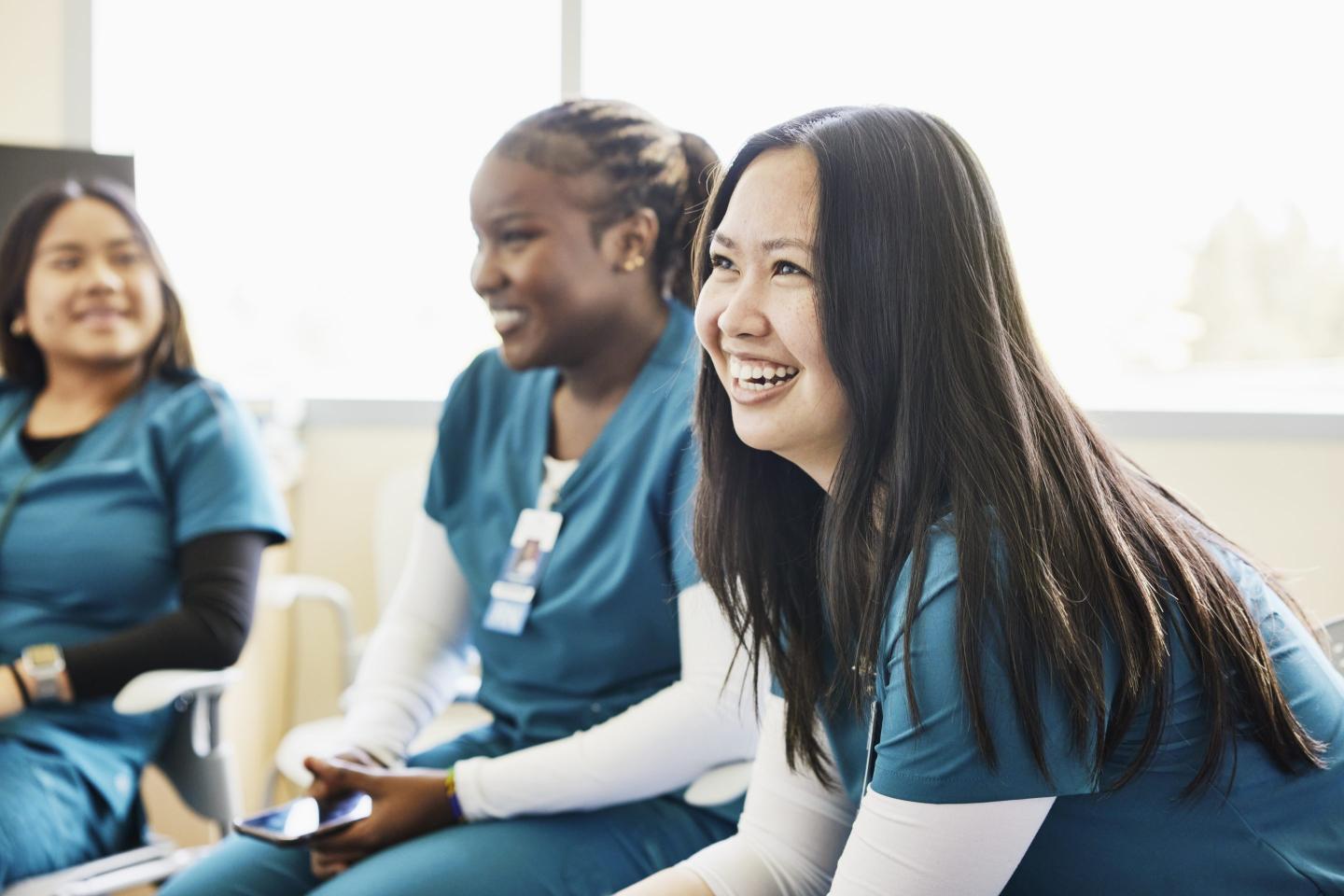 Happy nurses.