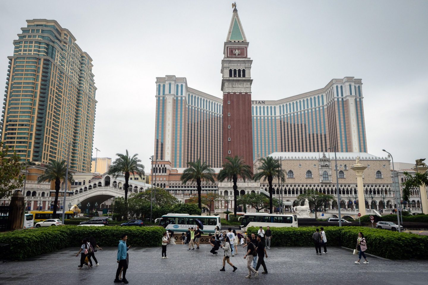 The Venetian casino resort of Las Vegas Sands along the Cotai Strip in Macau on May 2, 2024.