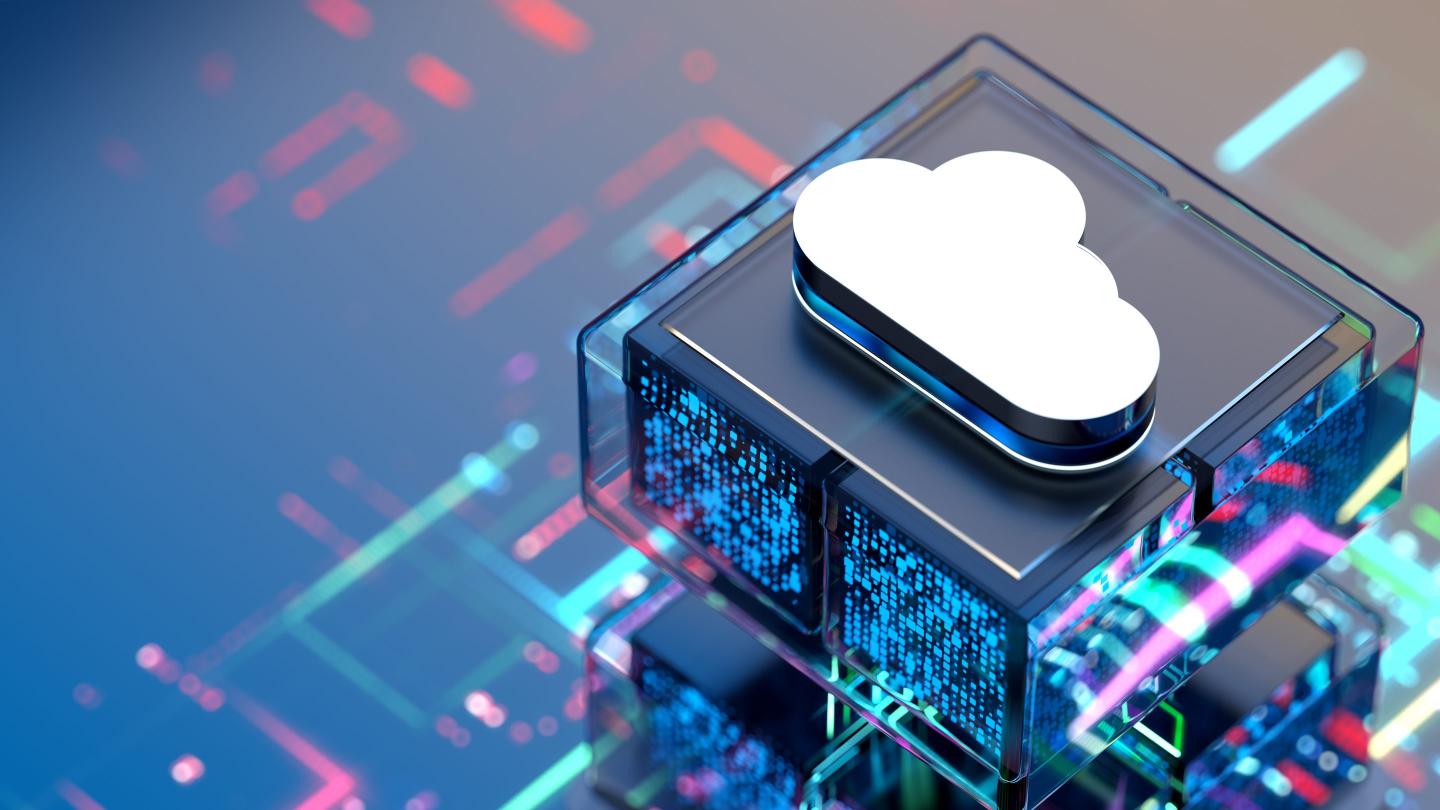 Digital concept of cloud on technology