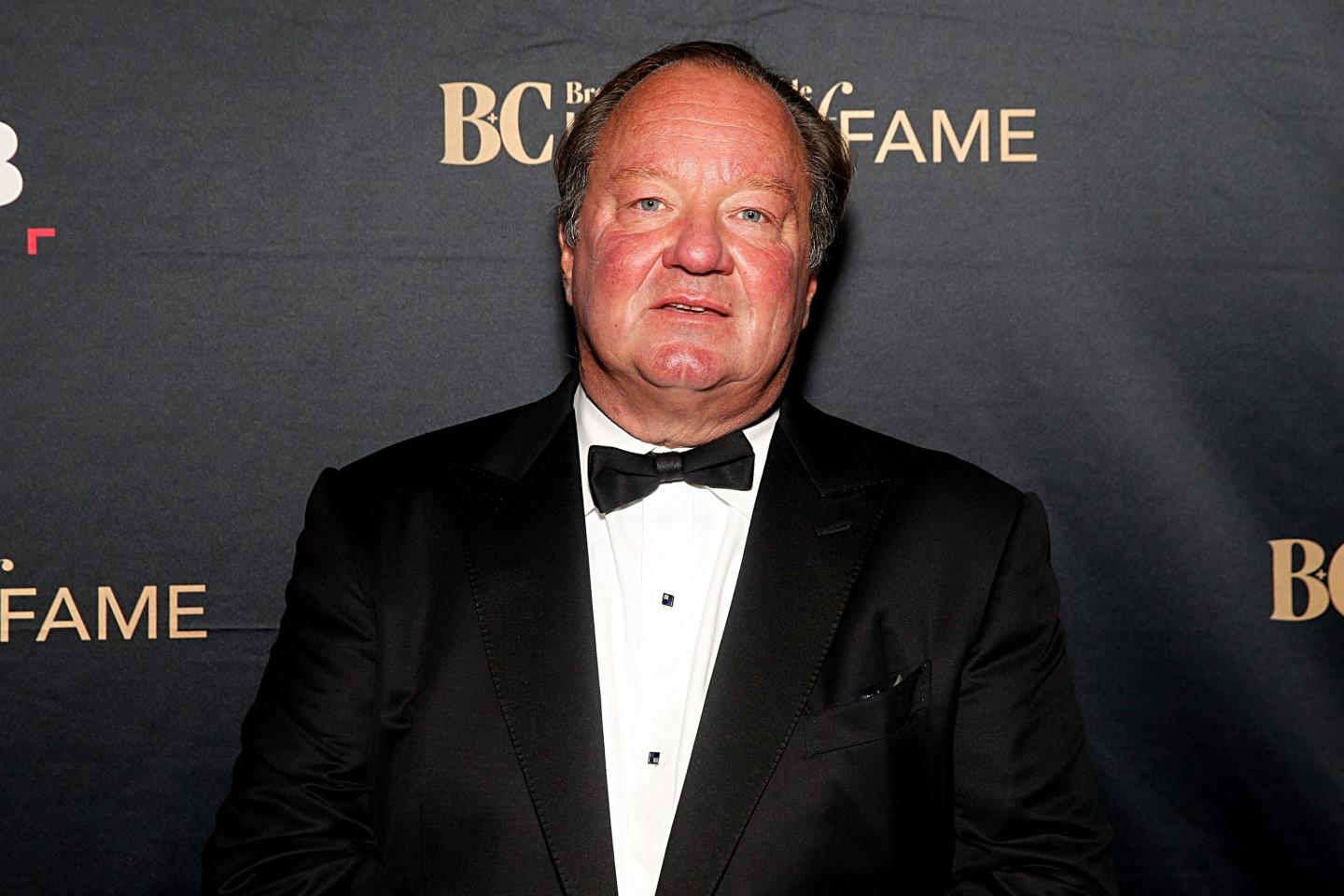 Bob Bakish wears a black suit and tie