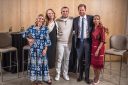 The leaders of the Sentebale charity, including Prince Harry, pose for a photo