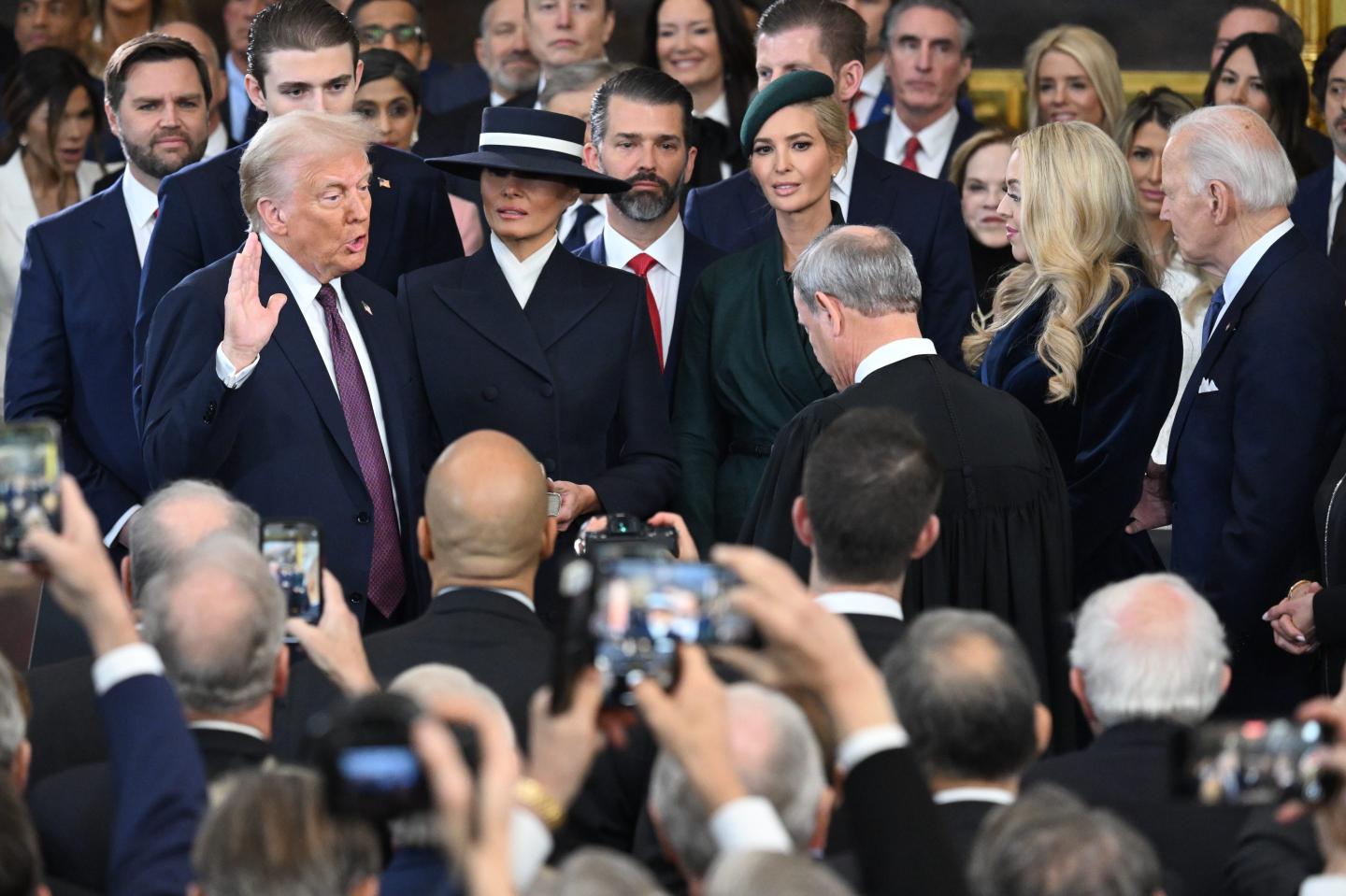 Donald Trump’s first 100 days in images