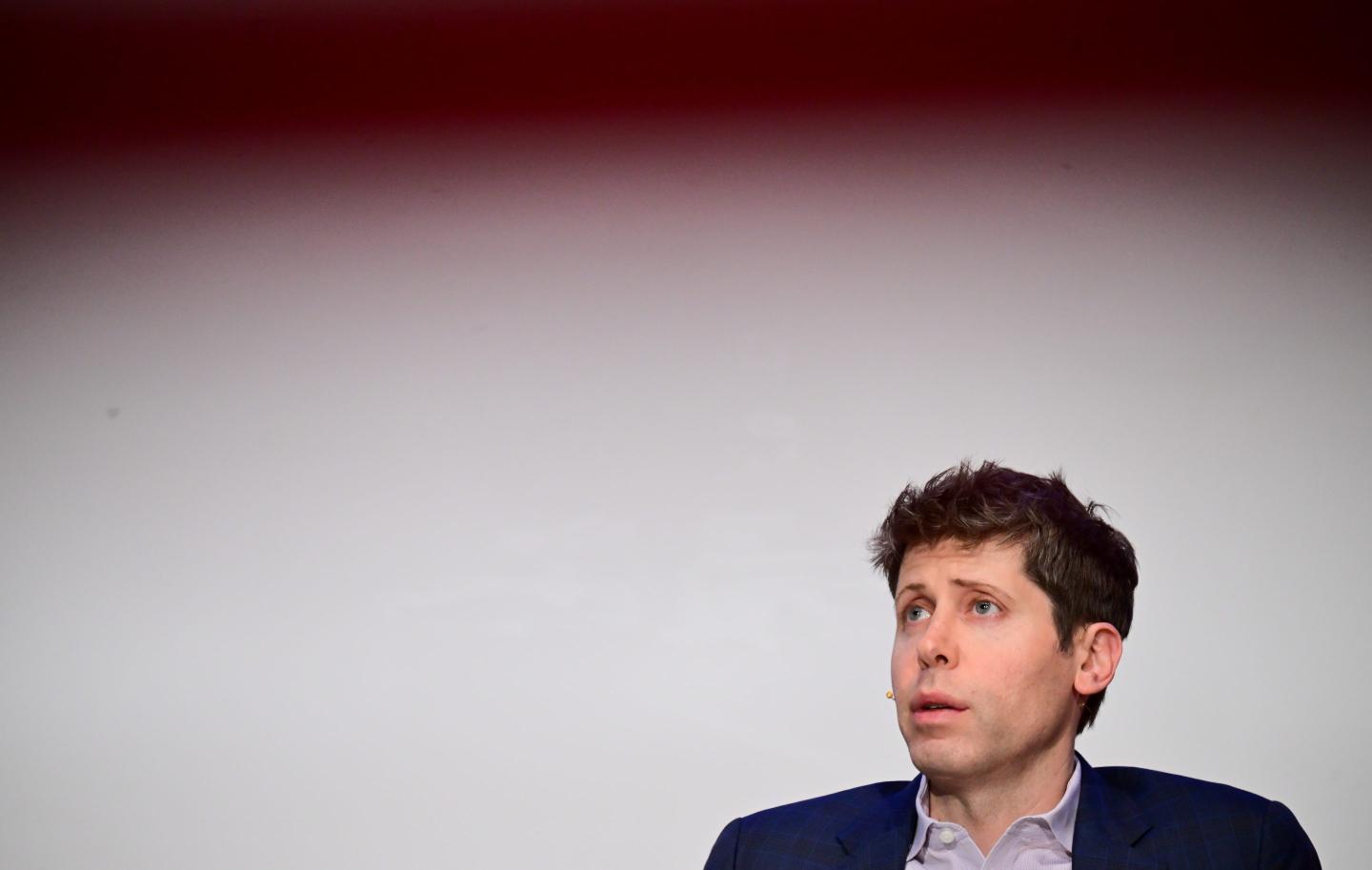 Sam Altman, co-founder and CEO of OpenAI, speaks at TU Berlin. (Photo: Sebastian Gollnow/picture alliance/Getty Images)