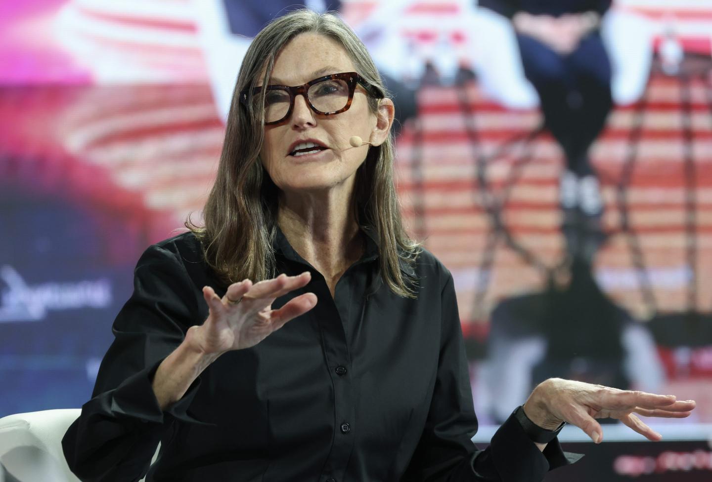 Cathie Wood, Founder and CEO, Ark Invest, speaks during the second day of the FII PRIORITY Summit held at the Faena Hotel on February 20, 2025 in Miami Beach, Florida.