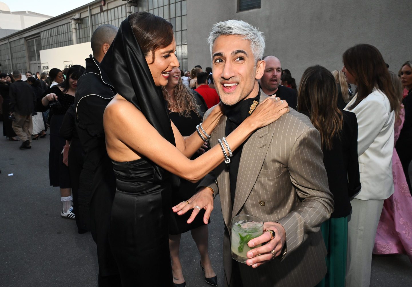 Poorna Jagannathan with Tan France