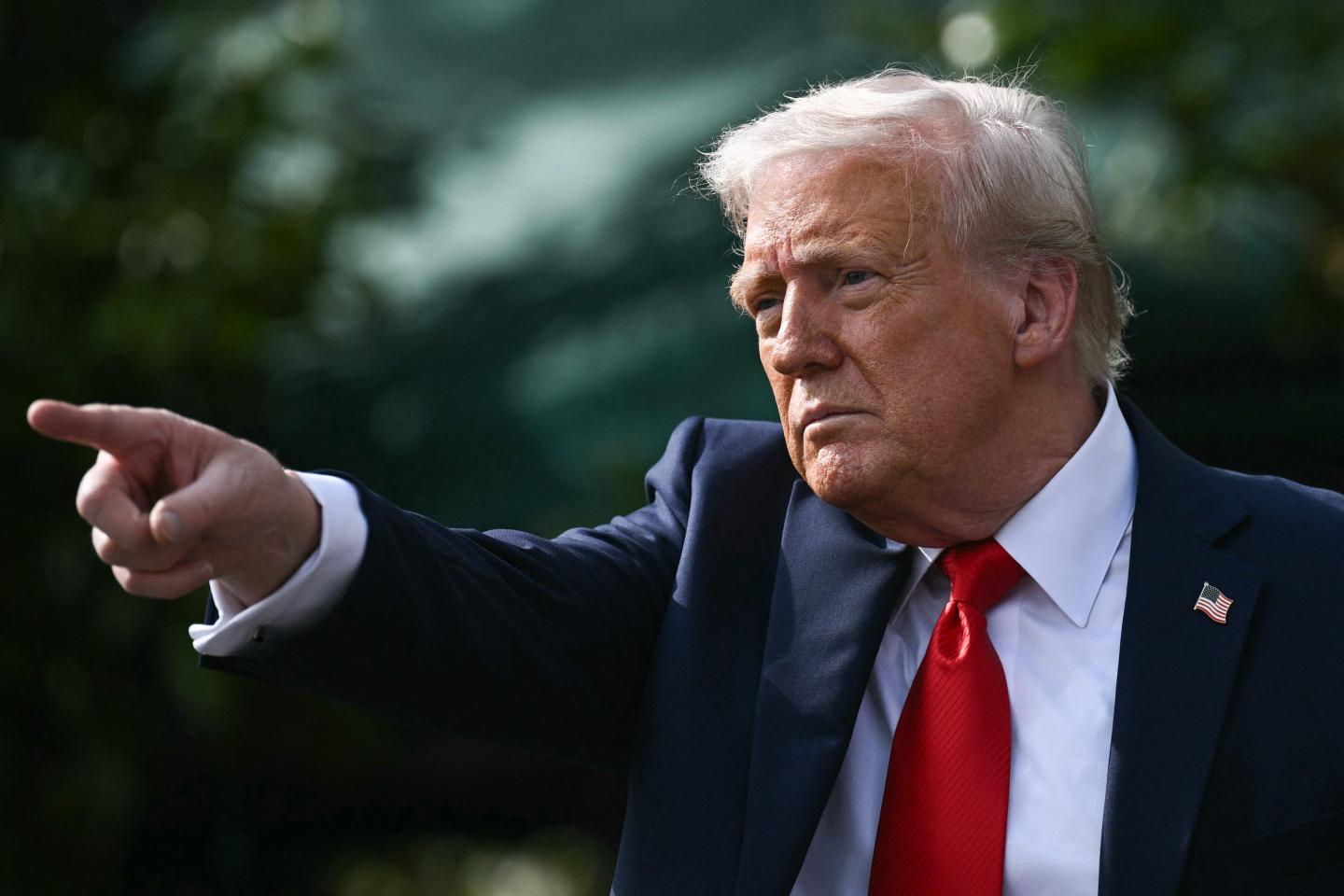 President Donald Trump in the White House earlier this week.