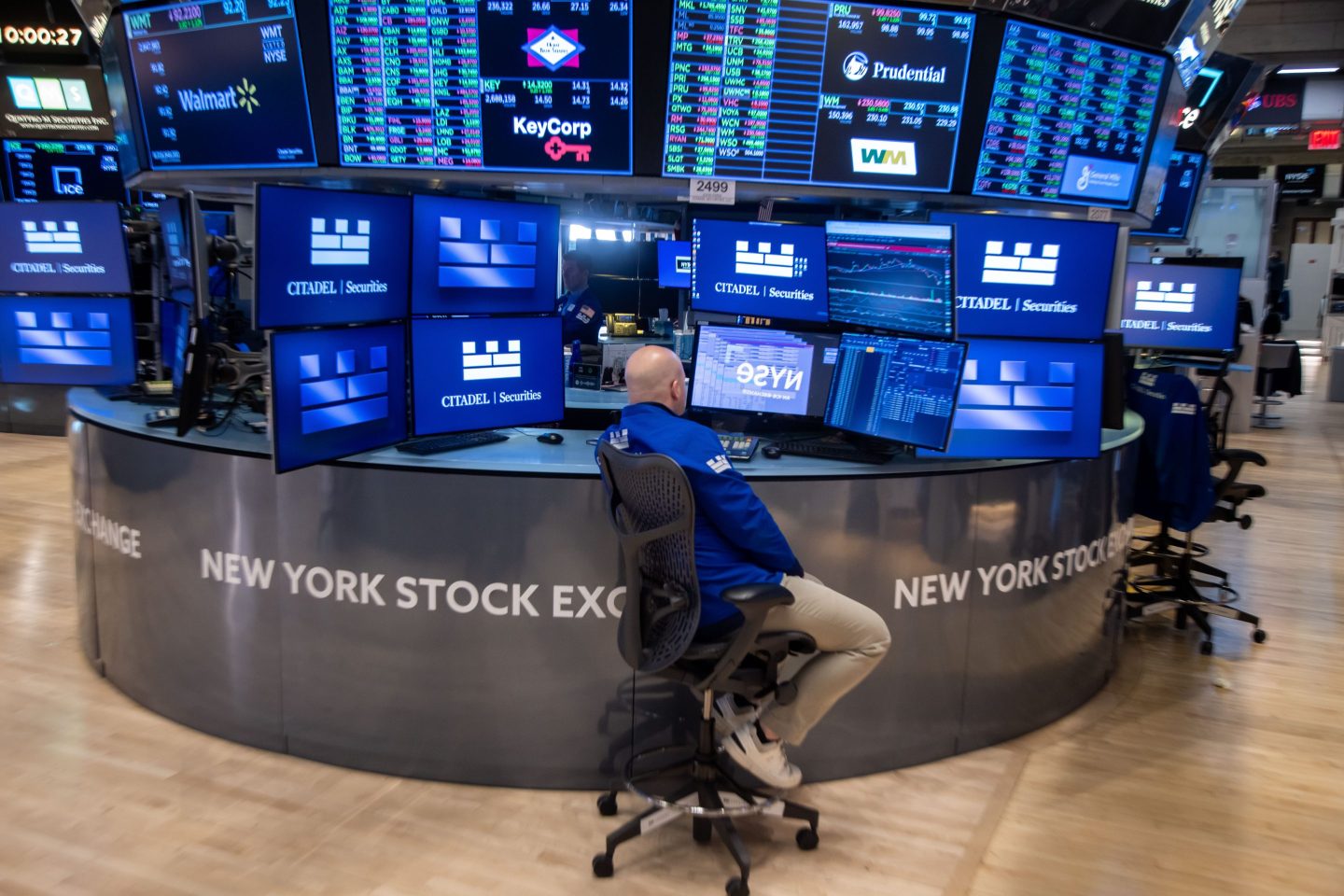 New York stock exchange floor