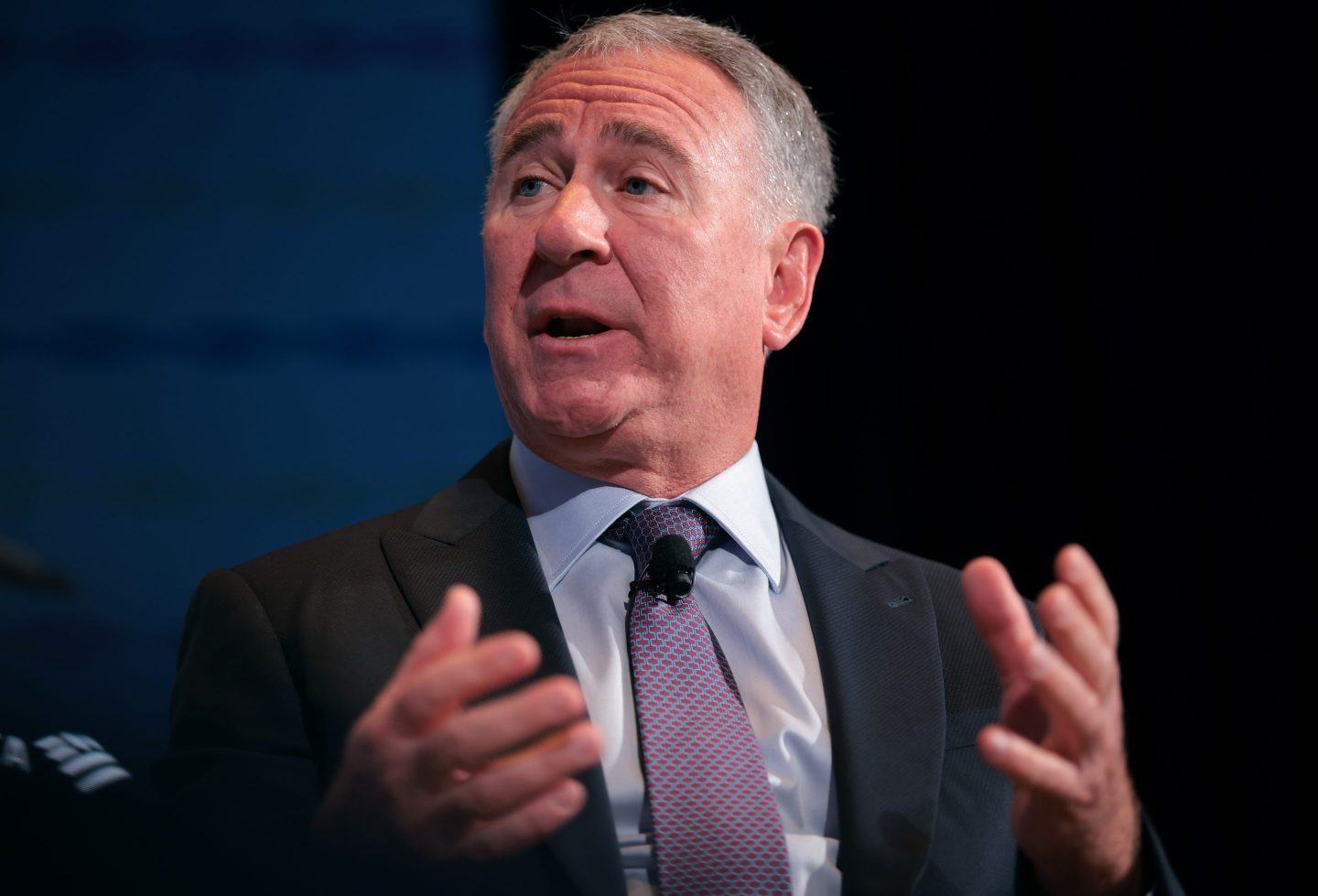 Citadel CEO Ken Griffin speaks during the Semafor World Economy Summit