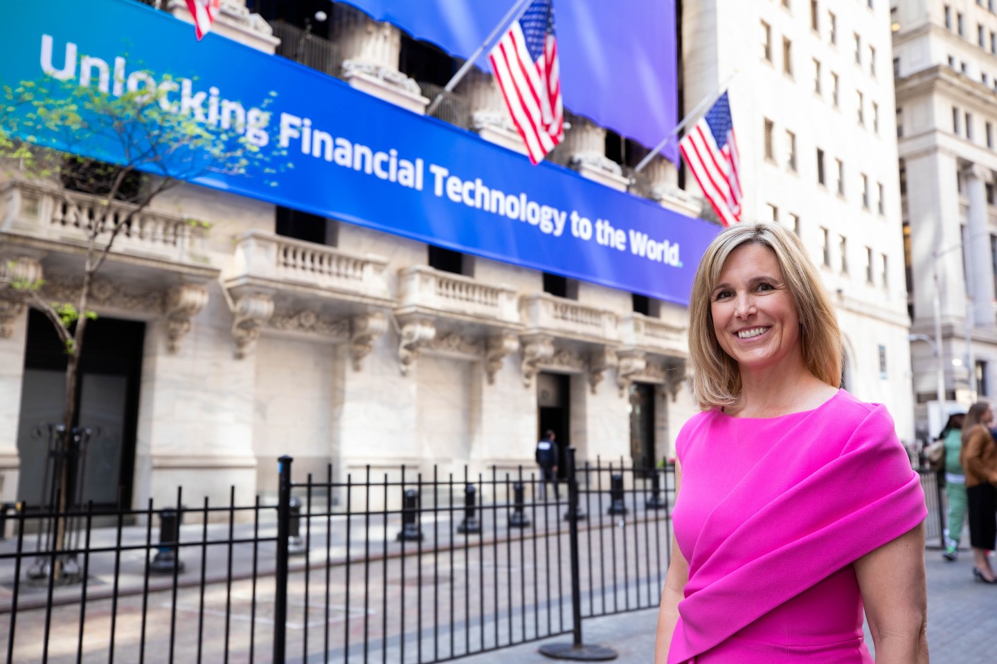 Stephanie Ferris is CEO of Fidelity National Information Services, or FIS. 