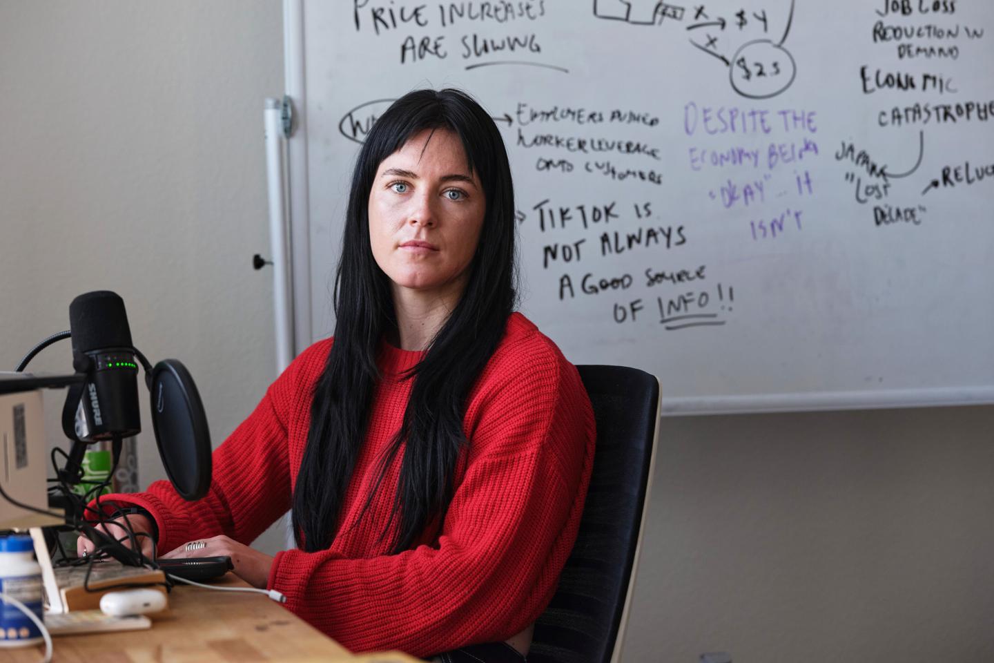 Kyla Scanlon, an economic commentator with a following.