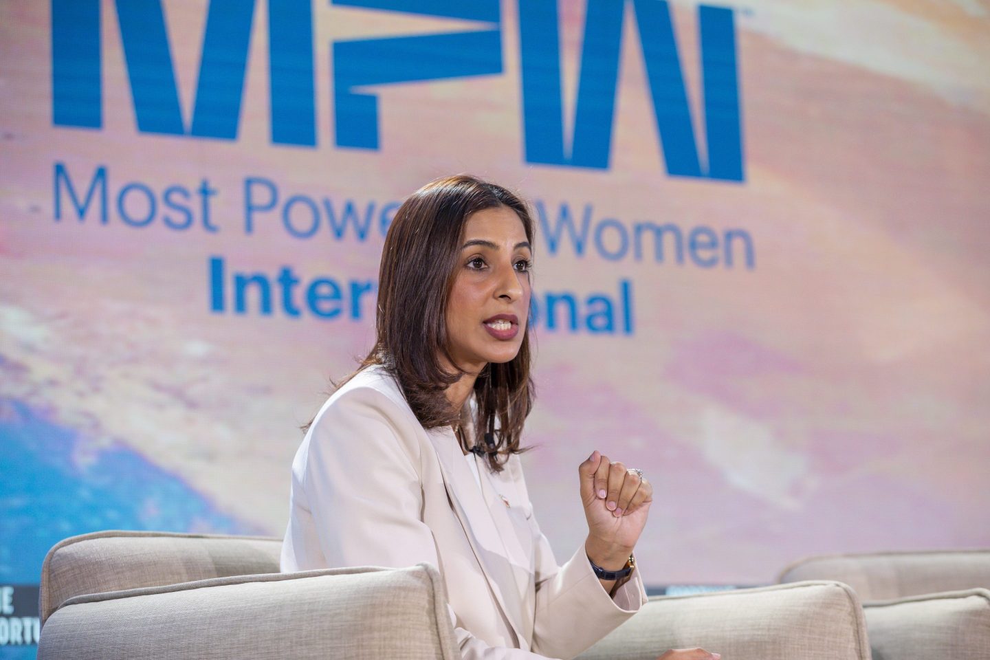 Noor Al Khulaif, Bahrain’s minister of sustainable development, at Fortune's Most Powerful Women summit in Riyadh.
