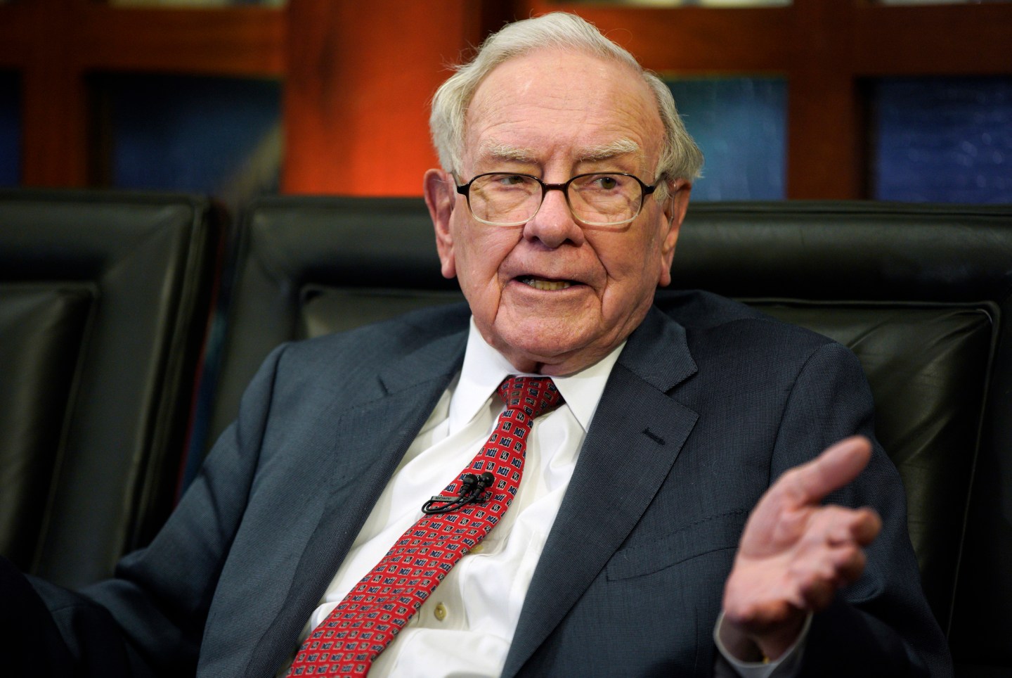 Berkshire Hathaway Chairman and CEO Warren Buffett during an interview with Fox Business Network in 2018.
