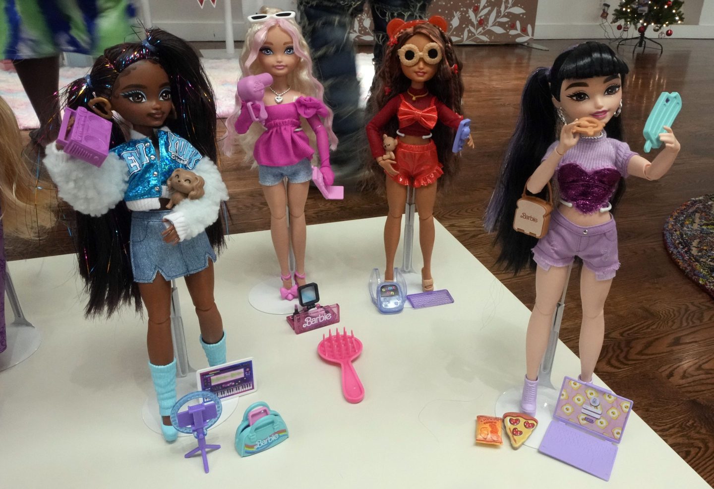 Barbie Dream Besties, from Mattel, are displayed at the TTPM 2024 Holiday Showcase event in New York, Sept. 17, 2024.