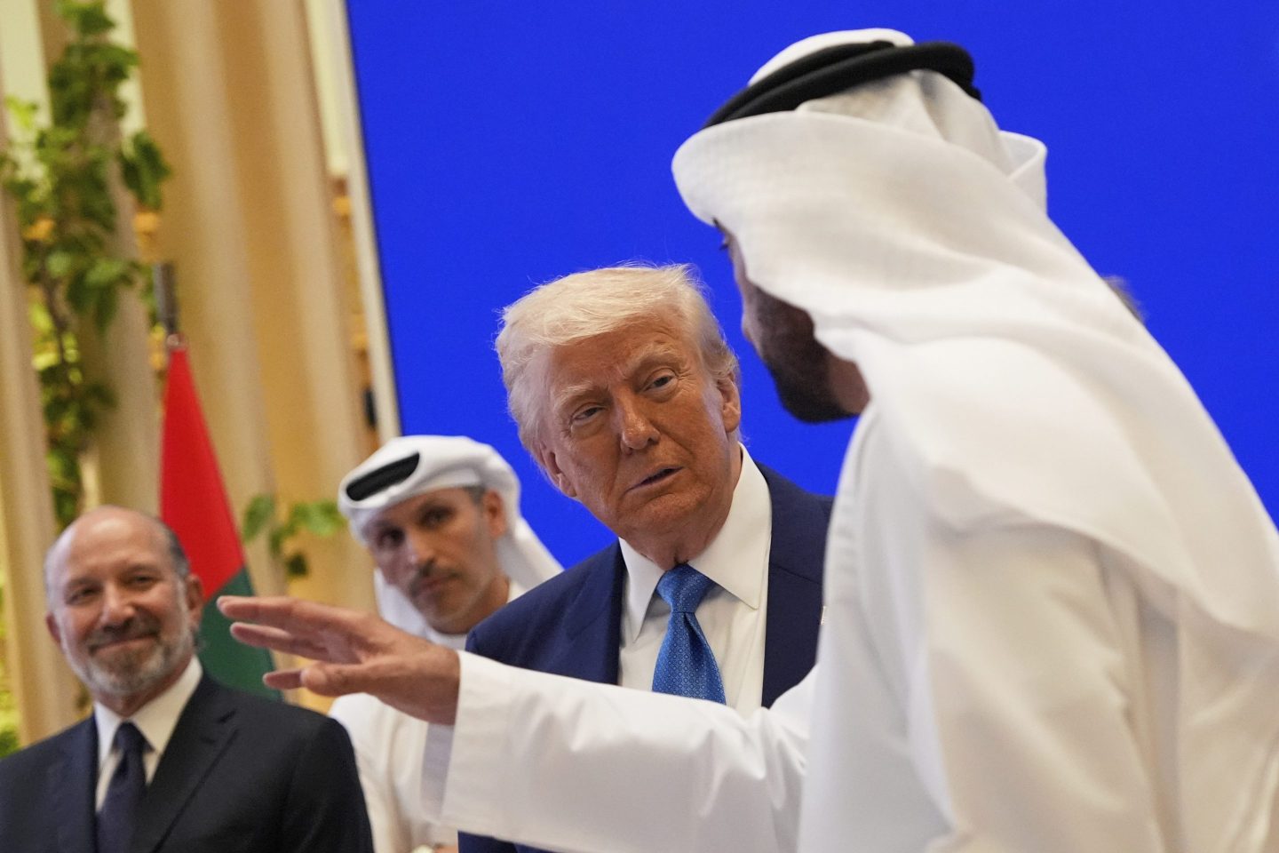 Trump speaks with leaders in Abu Dhabi