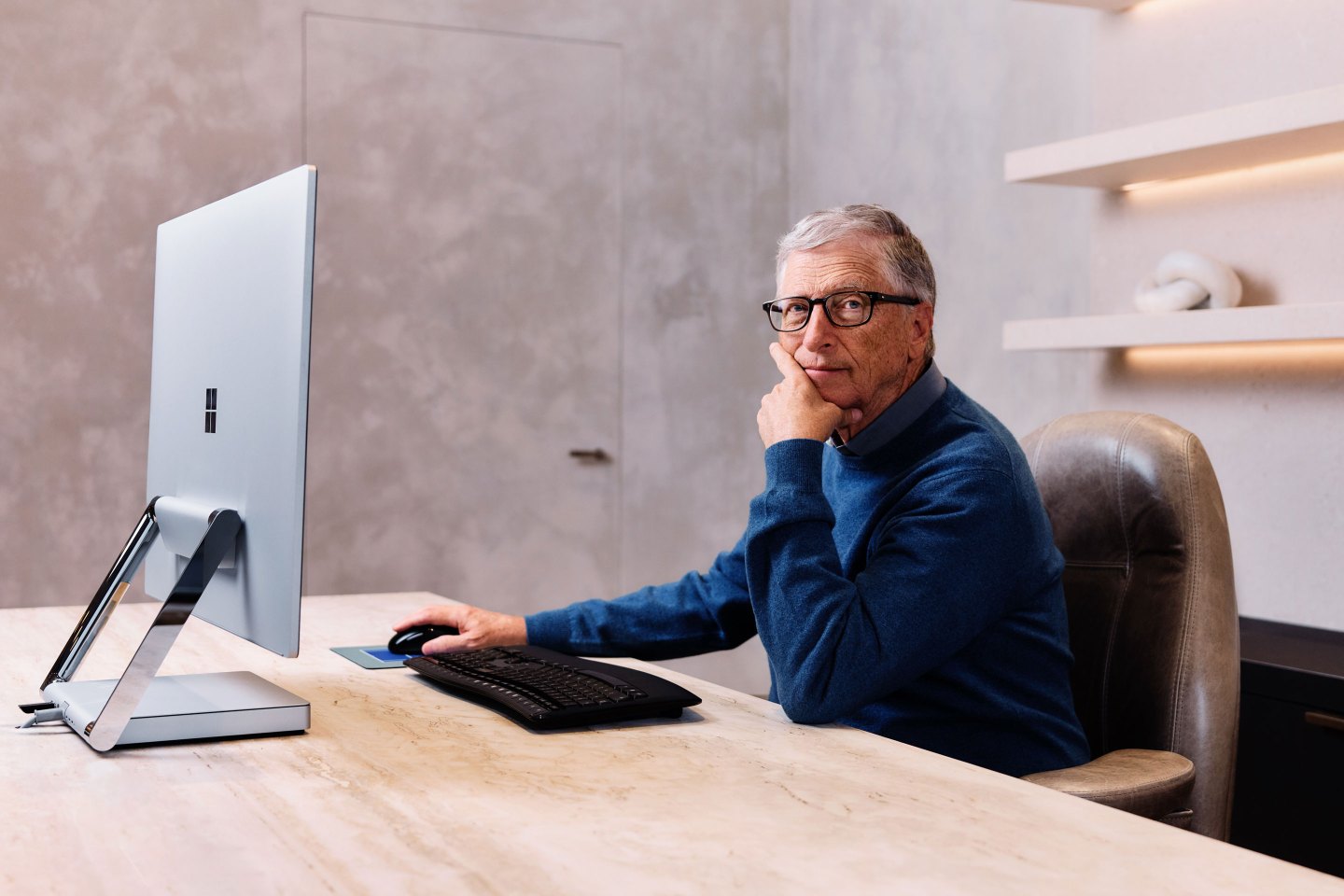 Bill Gates at his office in February.