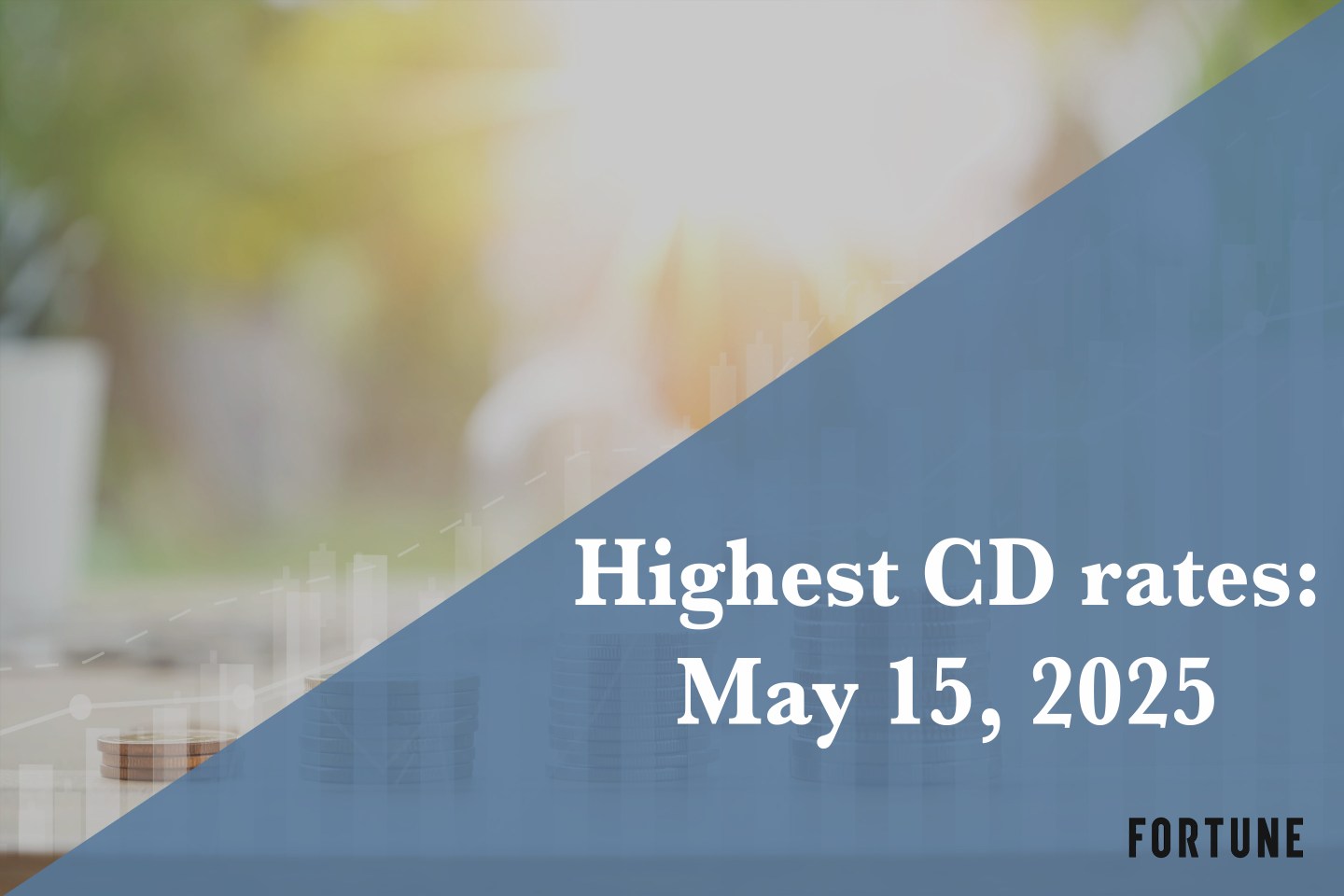 A stack of coins with graphs overlayed on it.