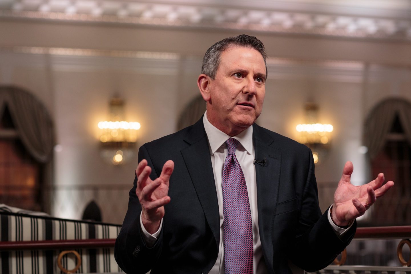 Brian Cornell, chief executive officer and chairman of Target Corp., speaks during a Bloomberg Television interview in New York, U.S., on Tuesday, March 5, 2019.