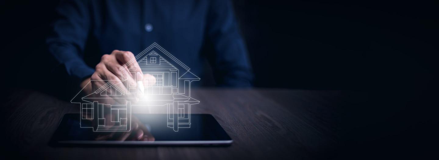 concept technology modern real estate investment