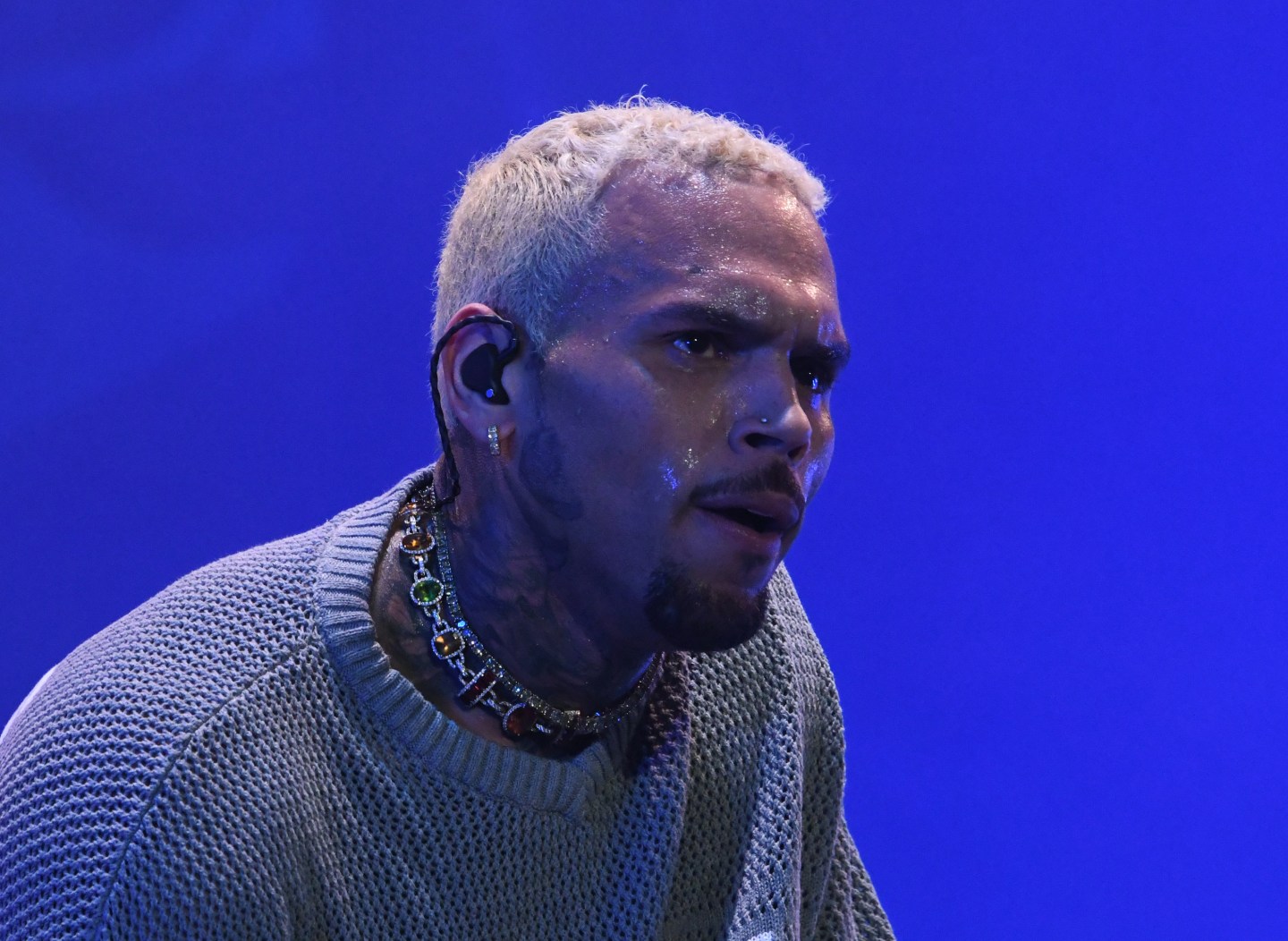 Chris Brown on stage