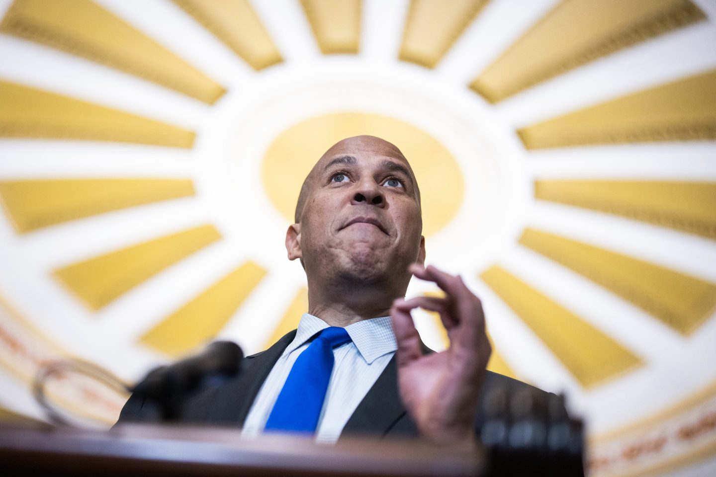 Cory Booker at the capitol