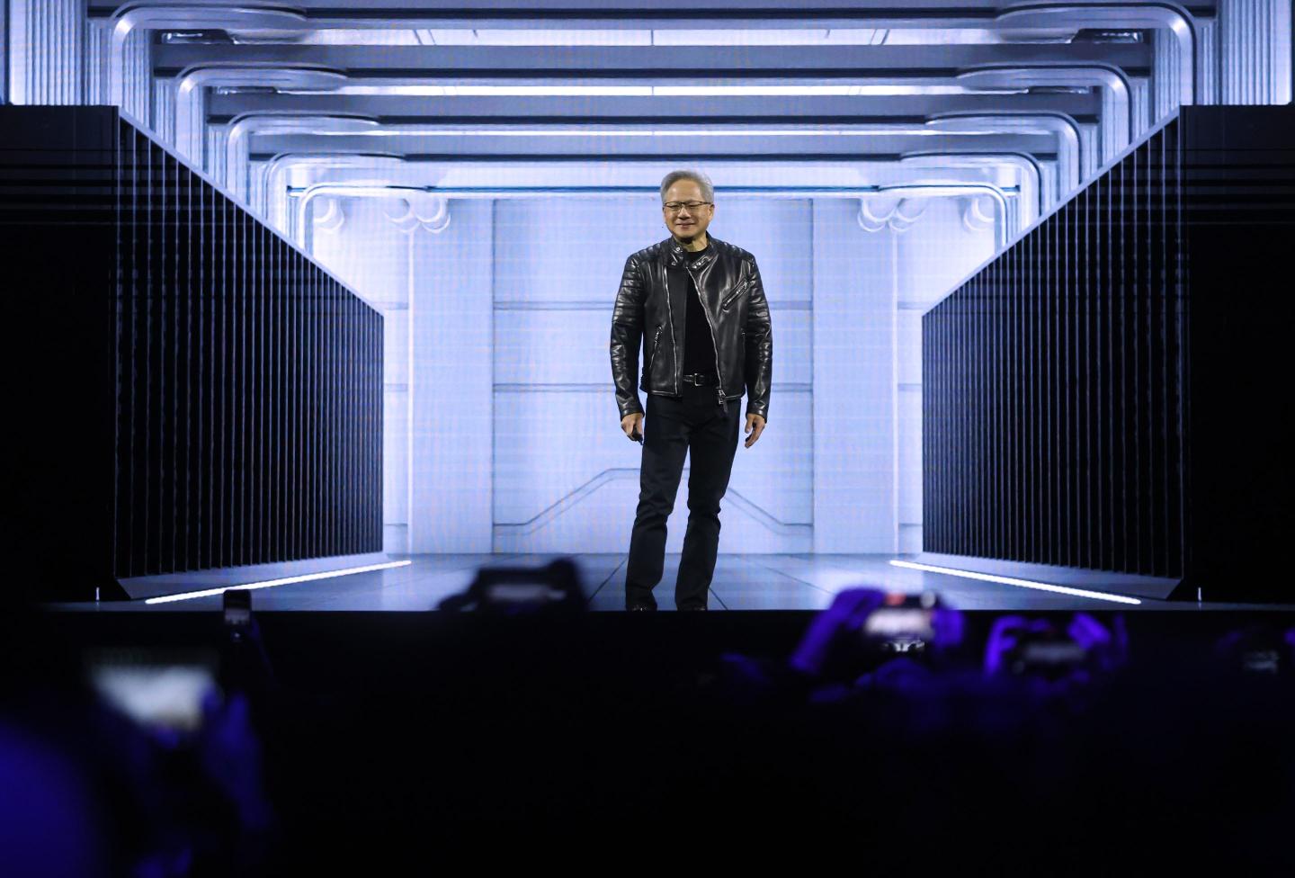 Nvidia CEO Jensen Huang during Nvidia GTC 2025 on March 18 in San Jose, California.