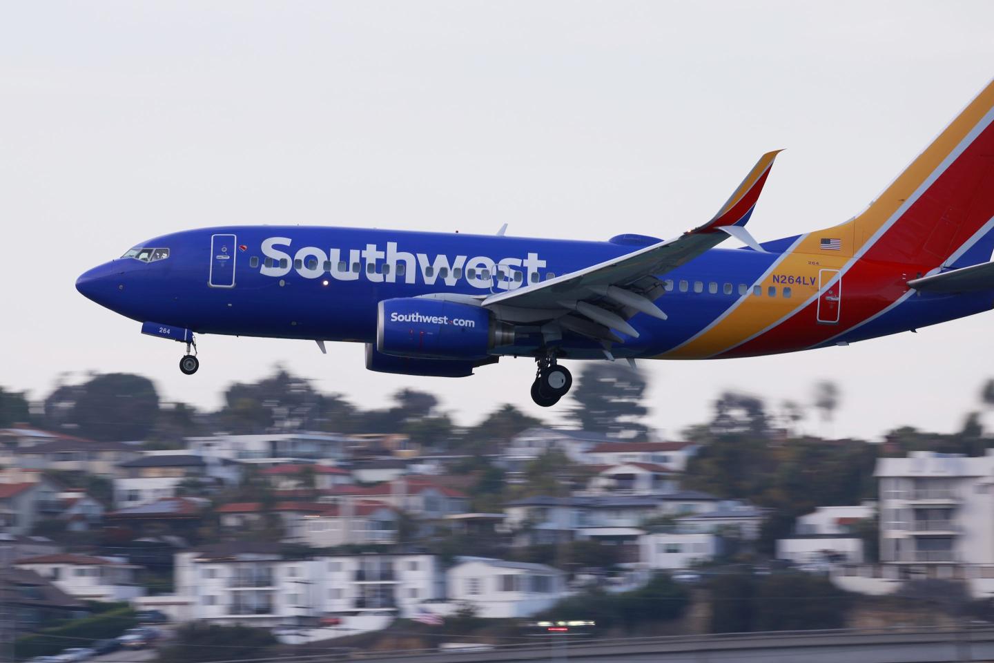 Southwest flight landing