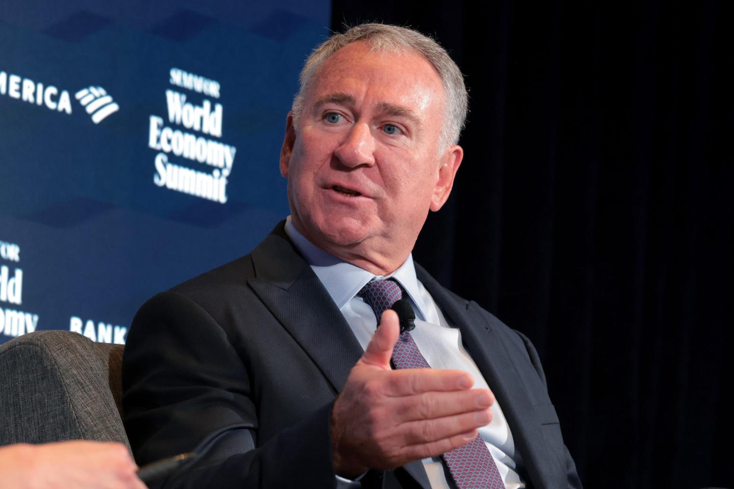 Ken Griffin gestures