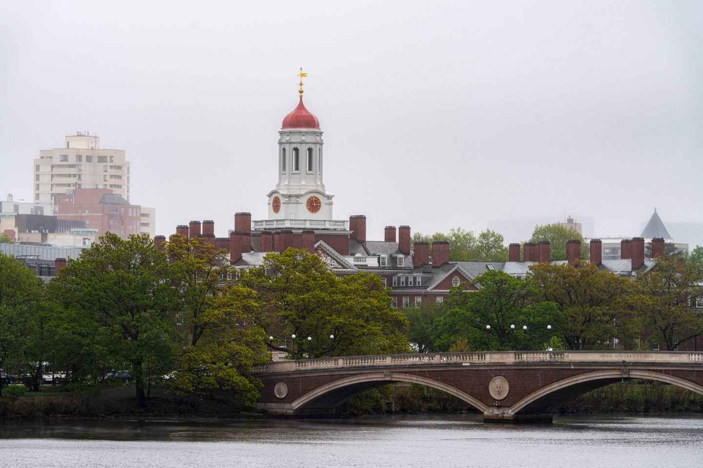 The Harvard University campus in Cambridge, Massachusetts.