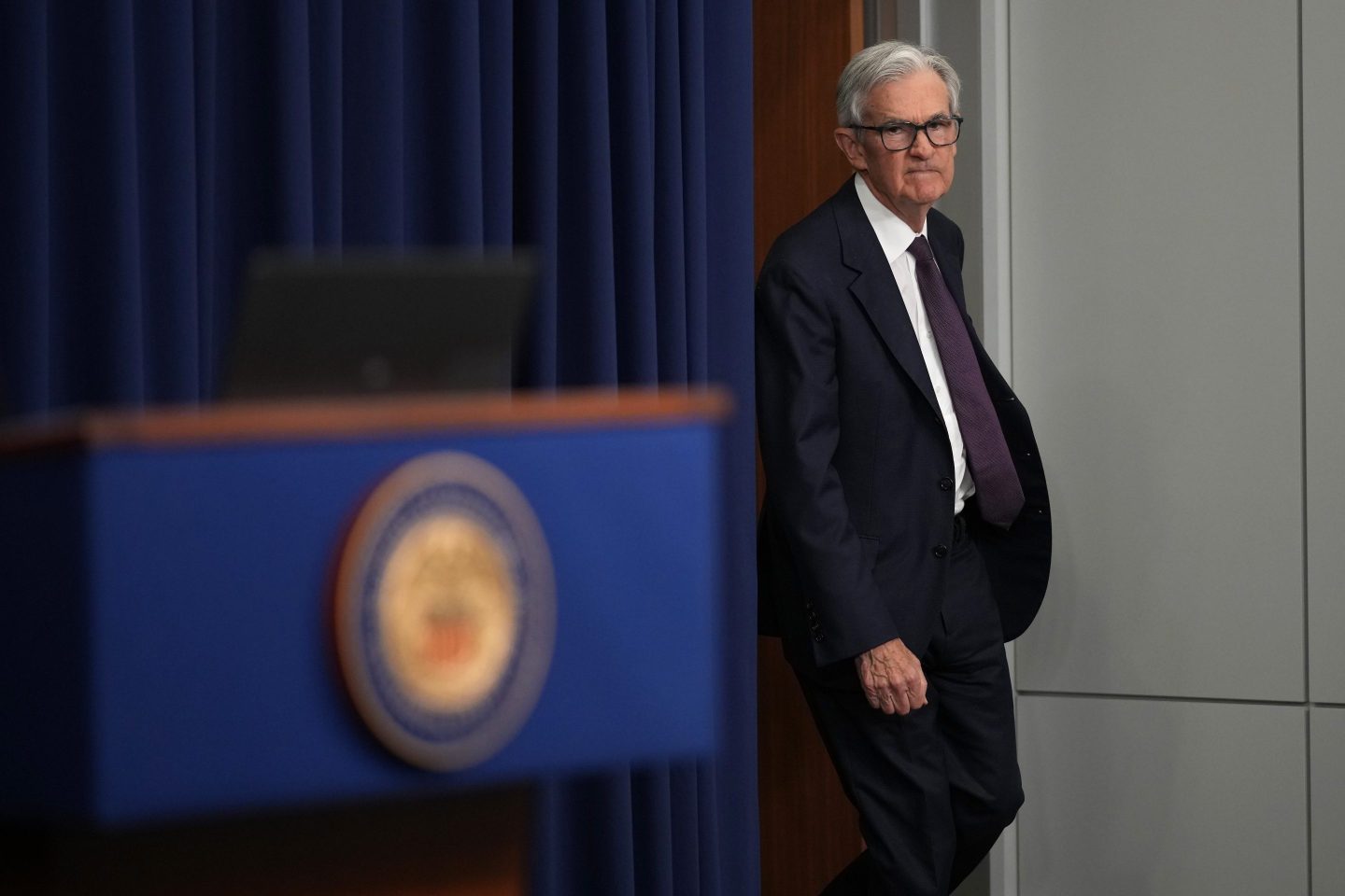 The Federal Reserve opted to leave interest rates unchanged Wednesday, flagging stagflation risk.