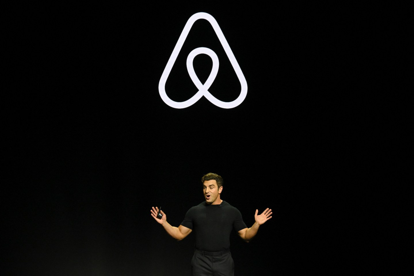 Airbnb co-founder and CEO Brian Chesky in Los Angeles, California, on May 13, 2025. (Photo: Patrick T. Fallon/AFP/Getty Images)