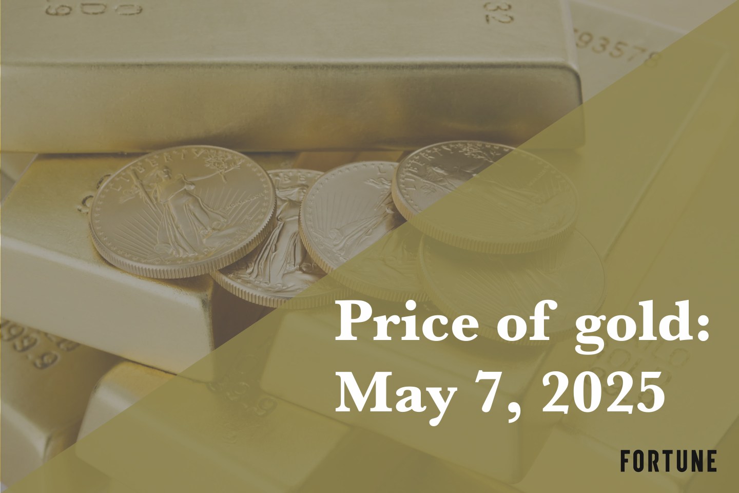 A pile of gold bars and coins.