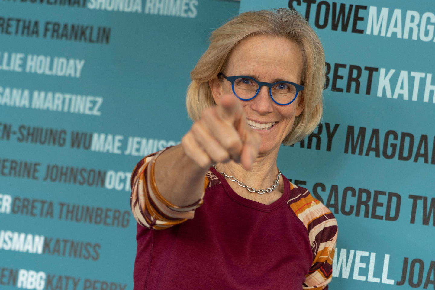 Title Nine Founder and CEO Missy Park at one of the organization's "Pitchfest" events.