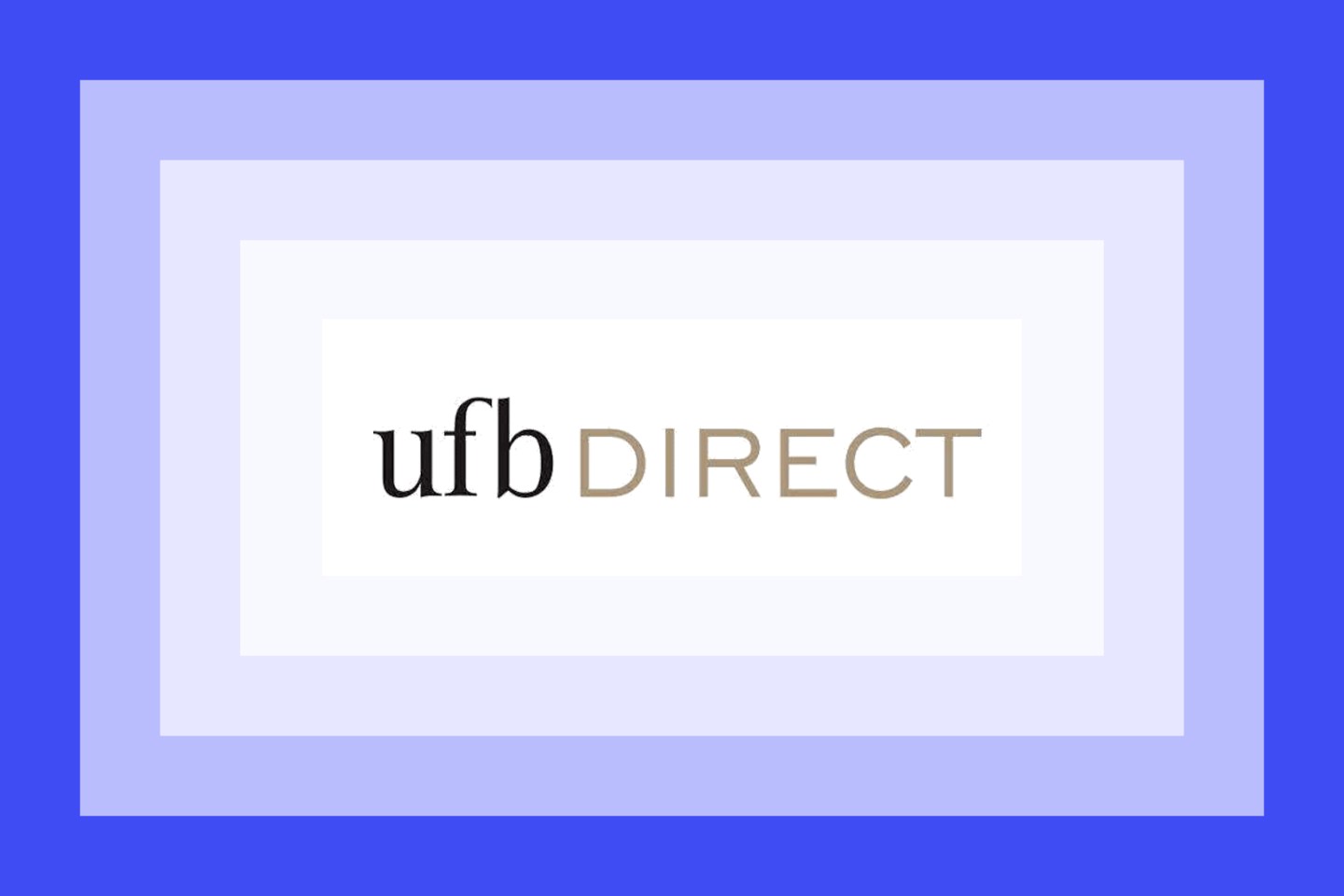 The UFB Direct logo on a blue and purple frame.