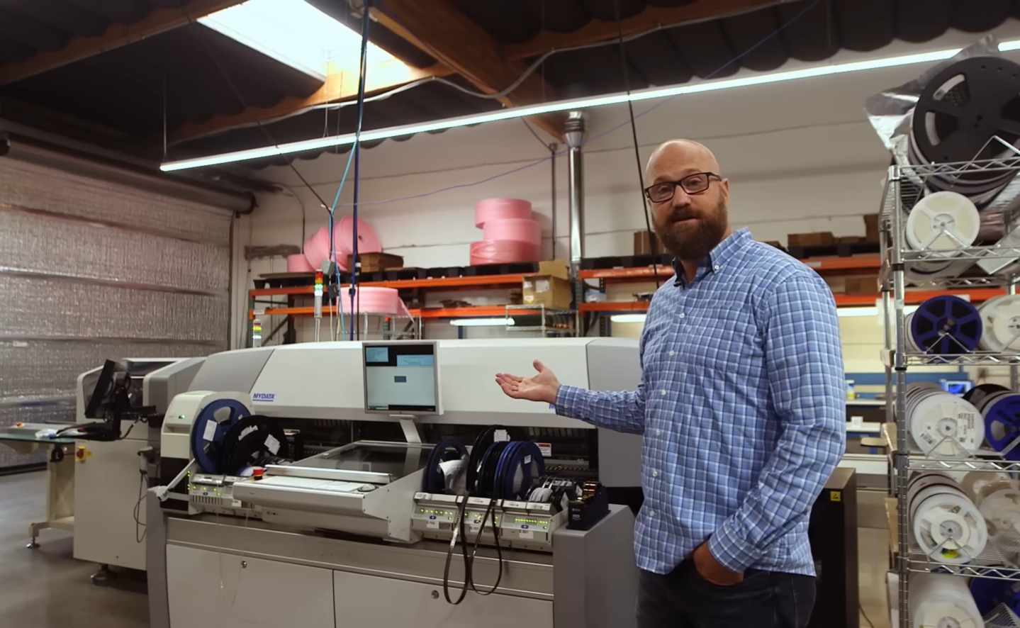 Todd Weaver, CEO of Purism, at his company's smartphone assembly plant near San Diego. 