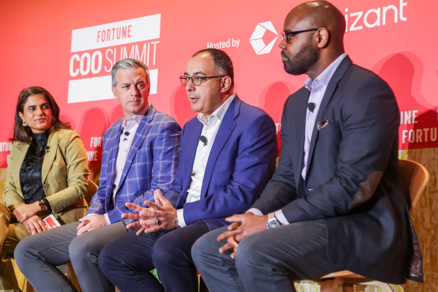 State Street Executive Vice President and COO Mostapha Tahiri (second from right) at the Fortune COO Summit.