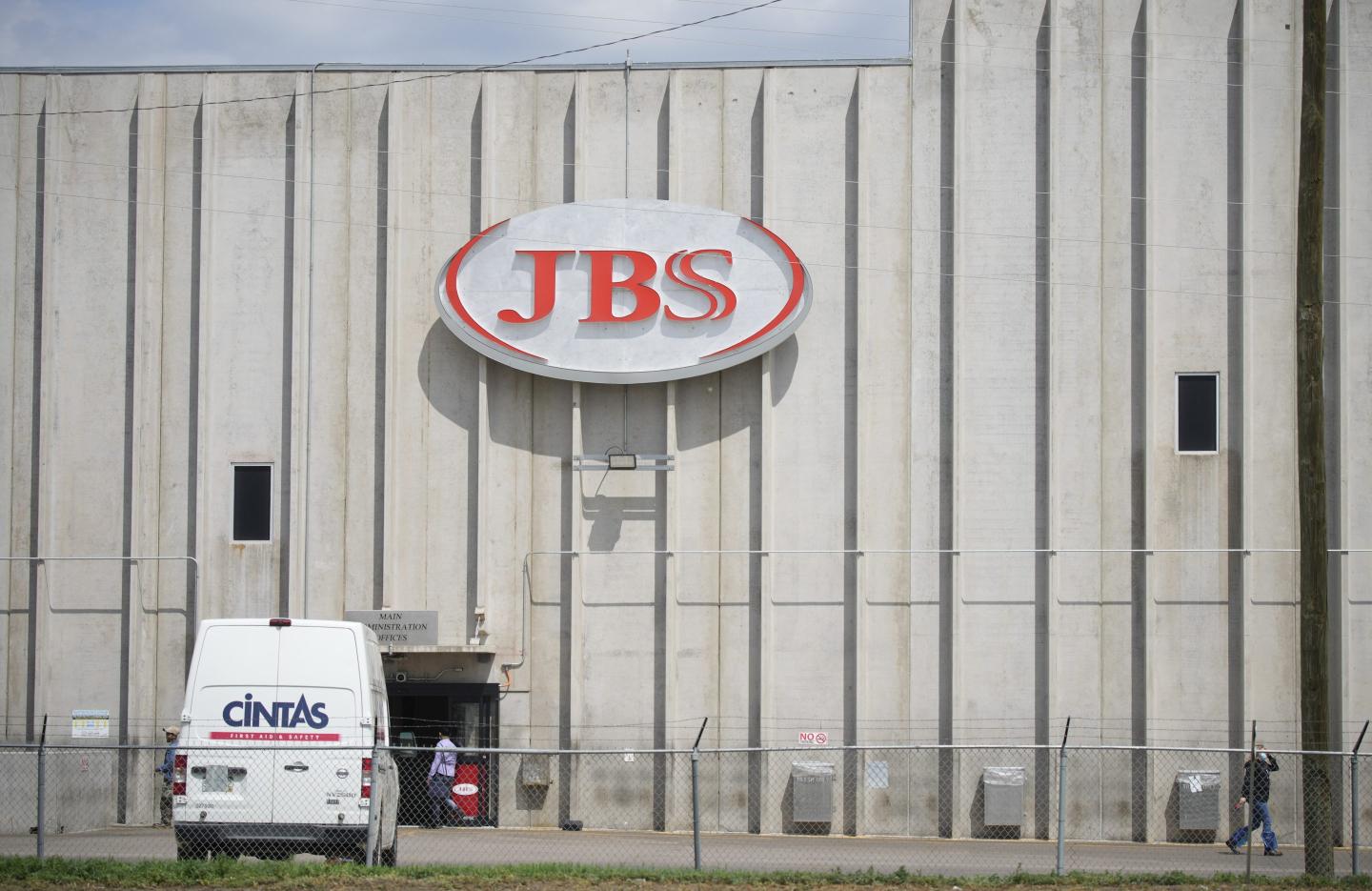 The outside of a JBS plant