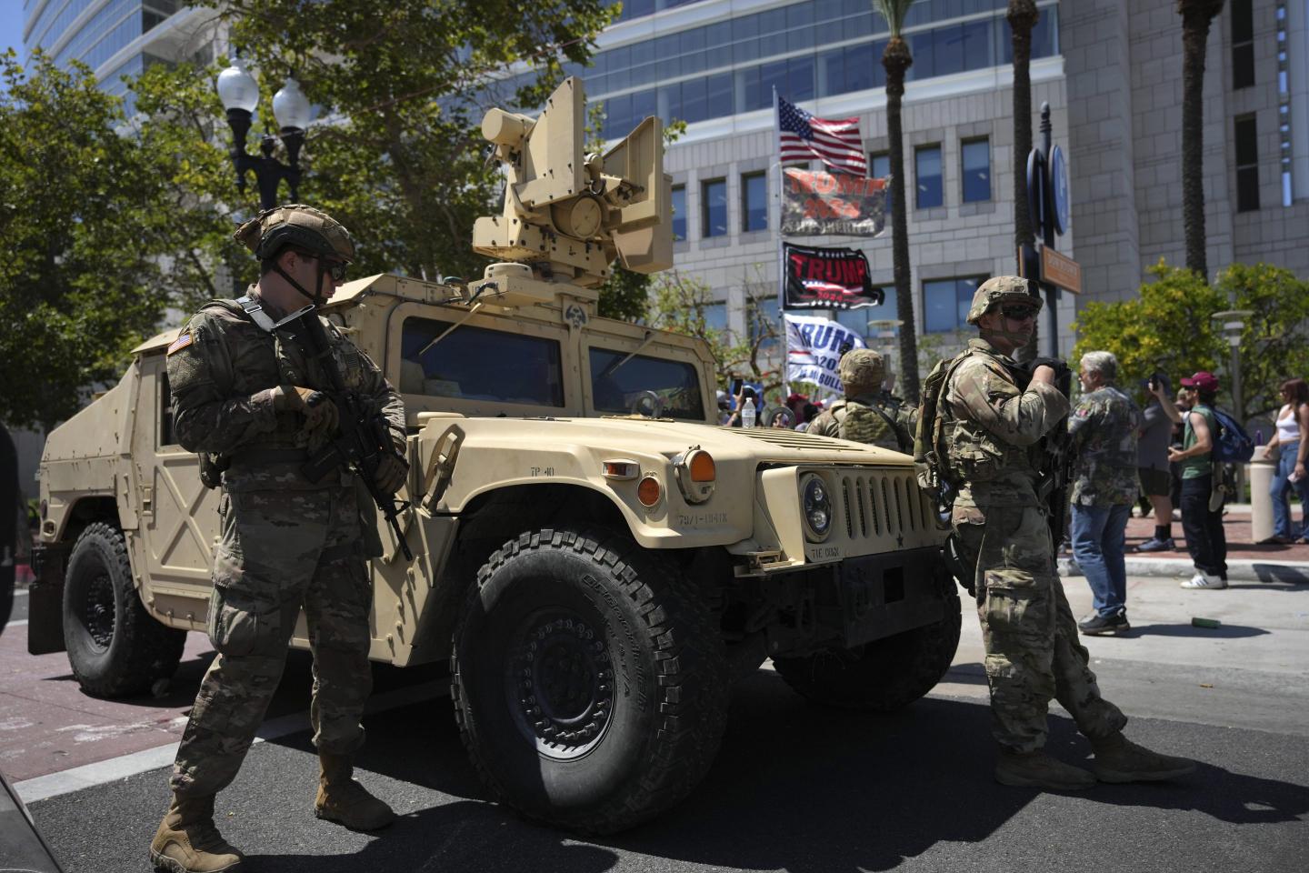 Judge asks if troops in Los Angeles are violating the Posse Comitatus Act