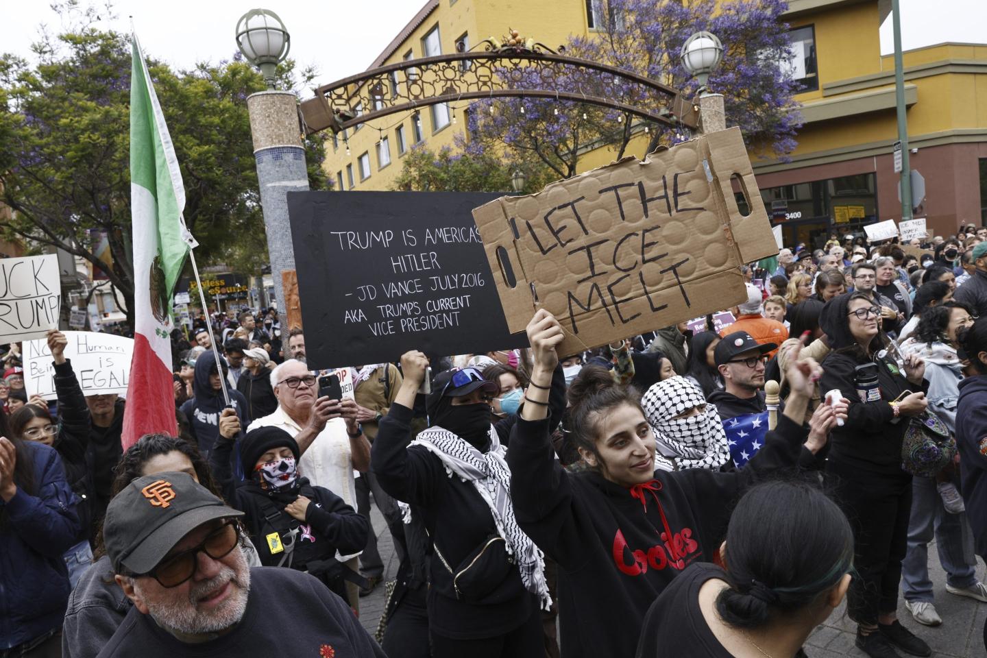 Los Angeles protests over immigration raids spread across the U.S. with ‘No Kings’ events planned to coincide with Trump’s military parade