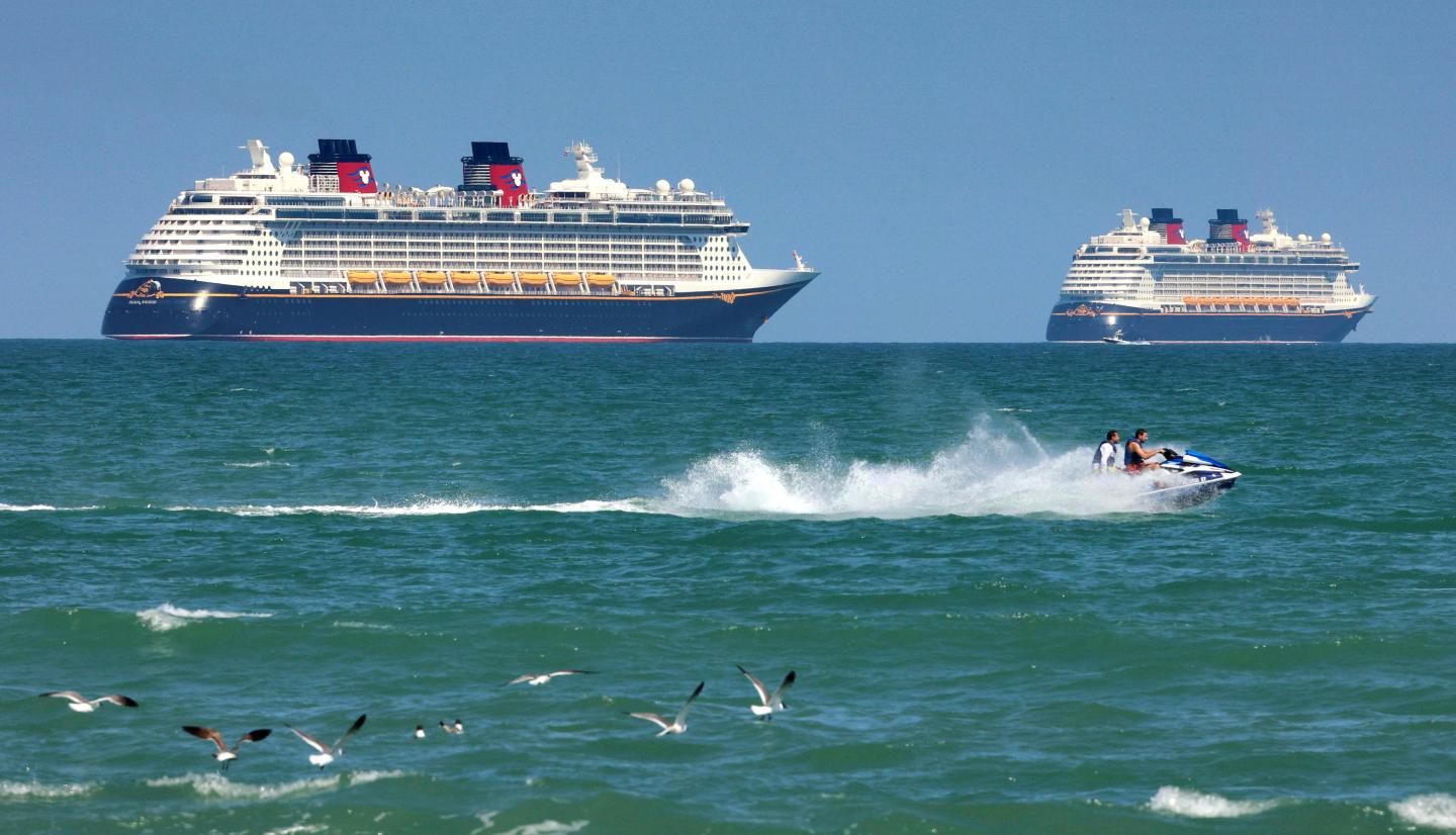 A father jumped overboard to save his daughter who fell from a Disney cruise ship returning to Florida
