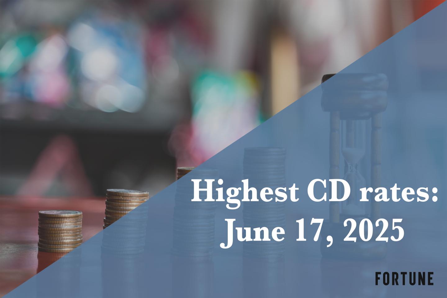 You can earn up to 4.60% APY. Check out the best CD rates on June 17, 2025