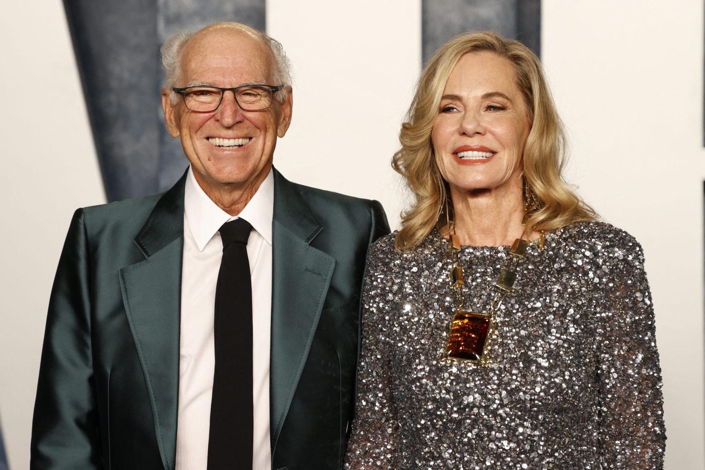 Jimmy Buffett and Jane Slagsvol attend the Vanity Fair 95th Oscars Party at the The Wallis Annenberg Center for the Performing Arts in Beverly Hills, California on March 12, 2023.