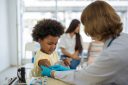 Child getting a vaccine