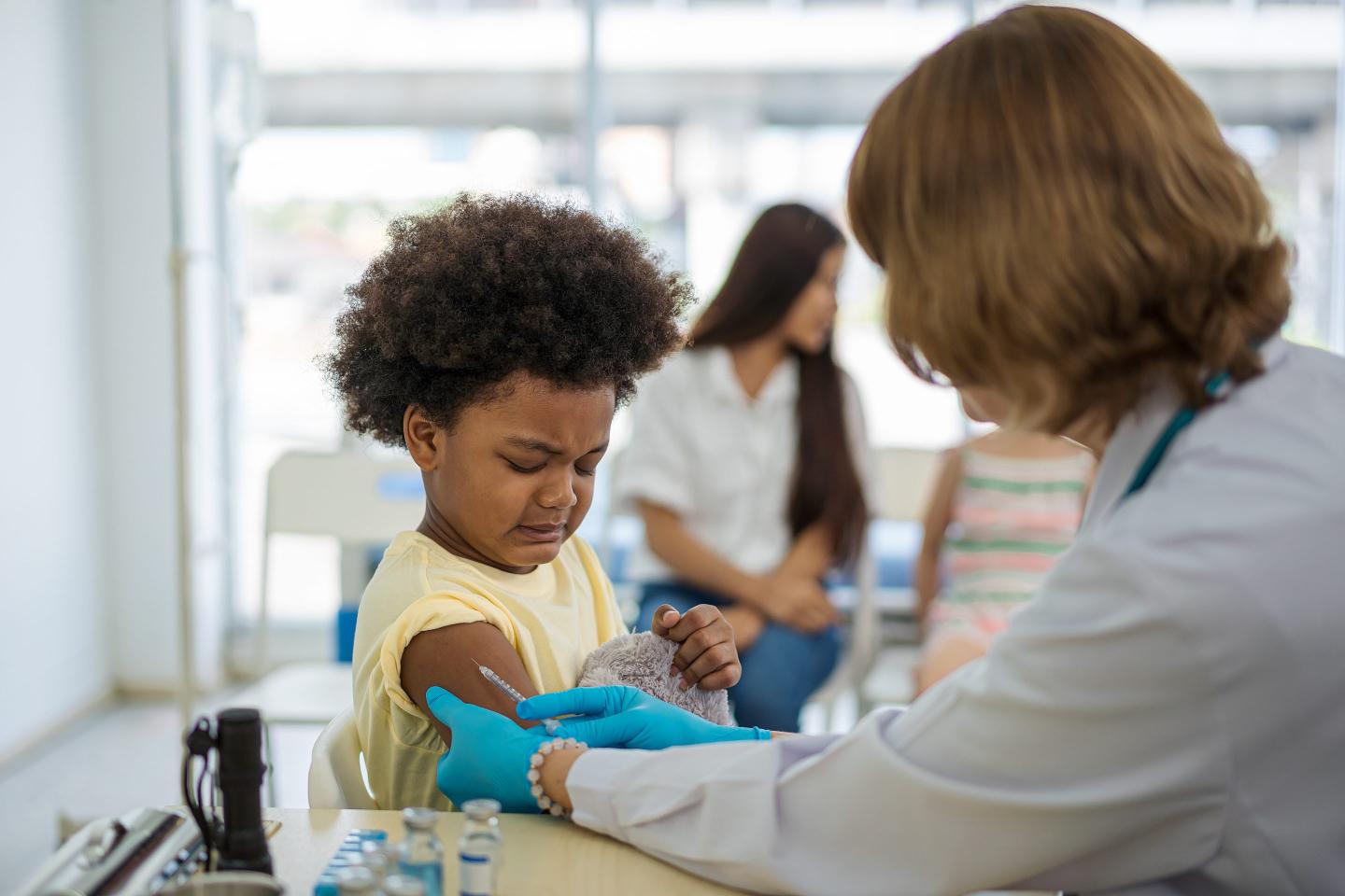Child getting a vaccine