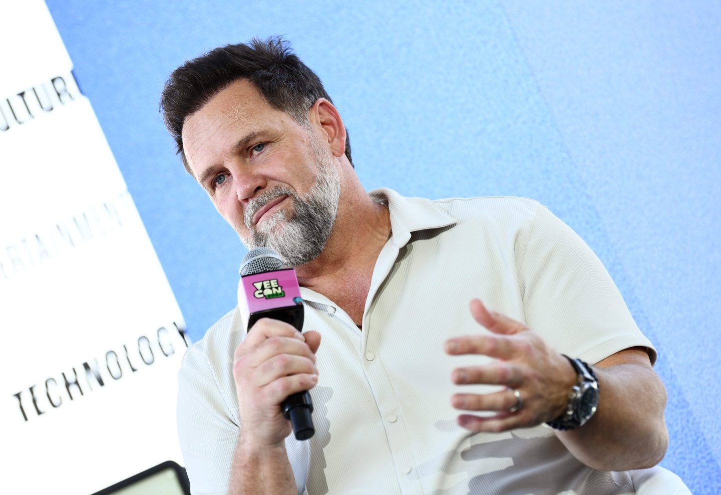 Founder and Chief Wellness Officer of Therabody, Dr. Jason Wersland speaks during VeeCon 2024 on August 10, 2024 in Los Angeles, California.