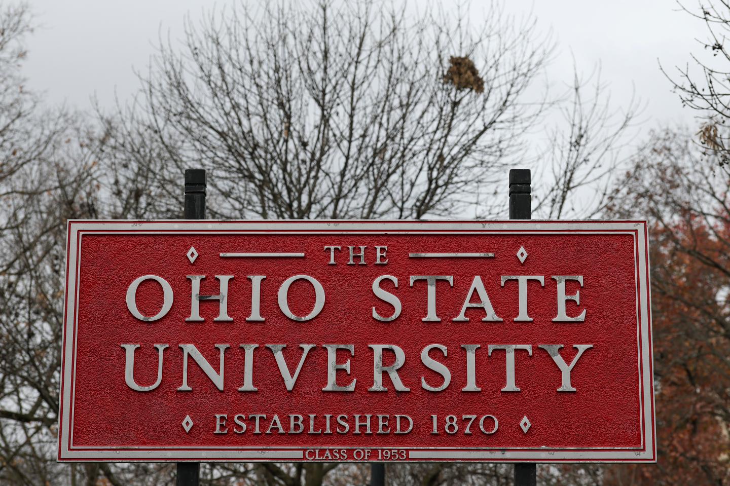 The Ohio State University sign.