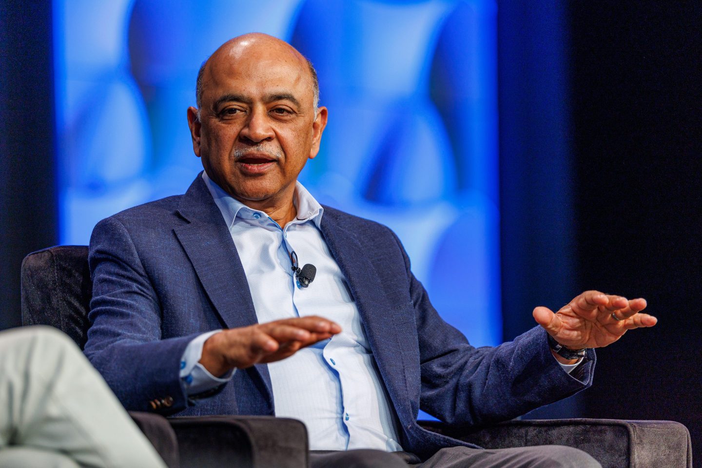 IBM CEO Arvind Krishna at Keynote "From Sci-Fi to Society: The Next Era of AI and Quantum Computing" at Austin Convention Center on March 11, 2025 in Austin.