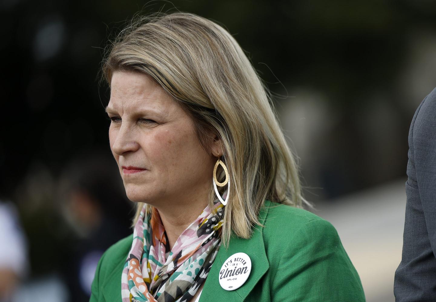 The president of the AFL-CIO says she’s committed to the fight against Trump’s immigration policies