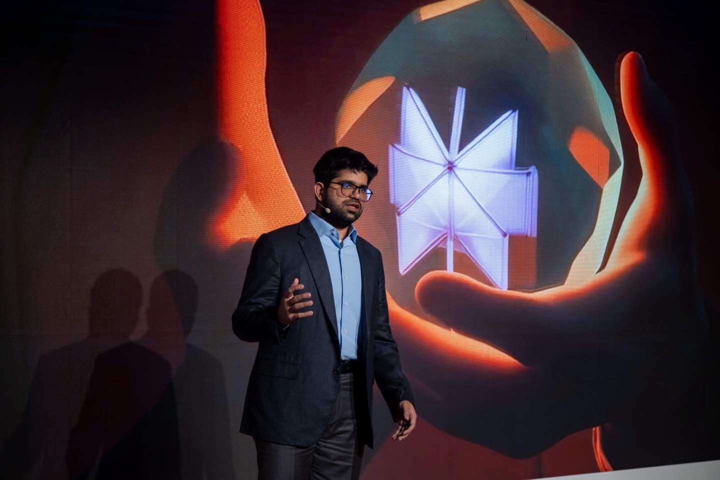 Aravind Srinivas, CEO of Perplexity AI, during an event in New York on April 23, 2025. (Photo: Michael Nagle/Bloomberg/Getty Images)