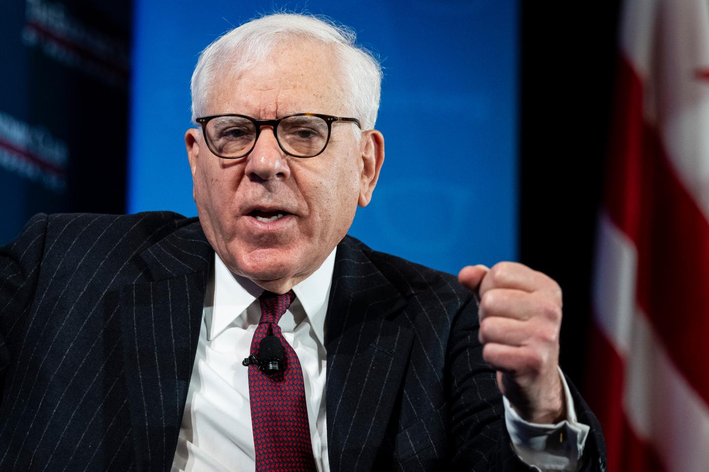 Photo: David Rubenstein, co-founder of Carlyle Group Inc., during an Economic Club of Washington event in Washington, DC, US, on Thursday, May 15, 2025. Representative Jason Smith claimed that the $1.5 trillion of spending cuts penciled in for the tax bill, if followed through on, would be the largest reduction of any bill in legislative history and disputed critics saying tax cuts will balloon the deficit, arguing that spending is the problem. Photographer: Graeme Sloan/Bloomberg via Getty Images
